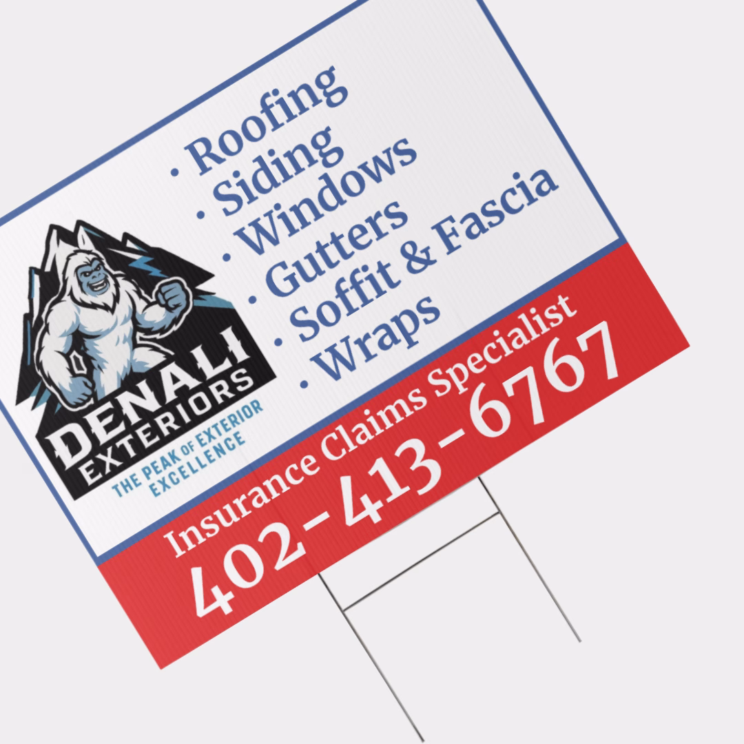 Custom Yard Sign for Local Business Advertising Printed Yard Sign for Business Promotion