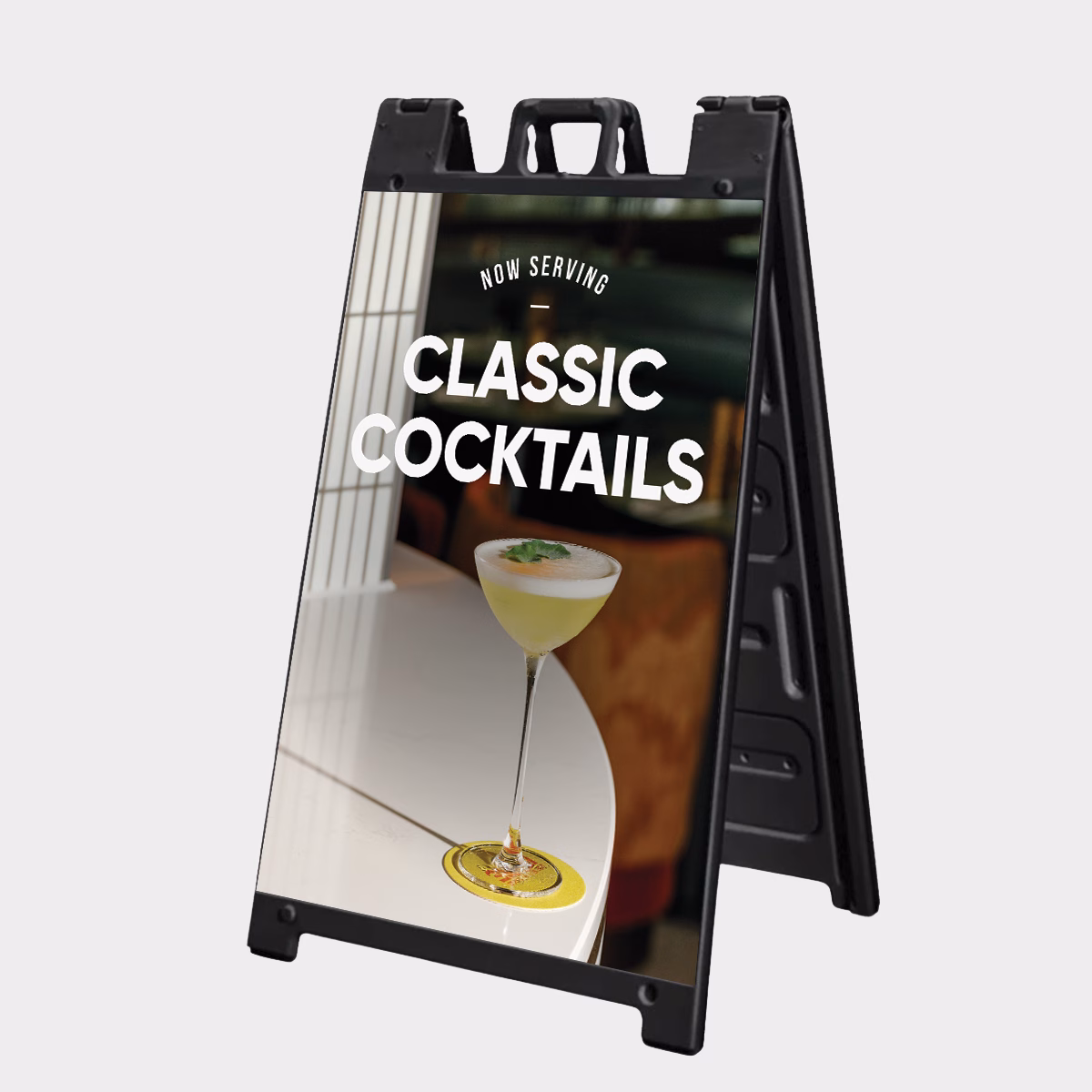 custom a Frame sign omaha Outdoor A-frame sign printed with business with custom message