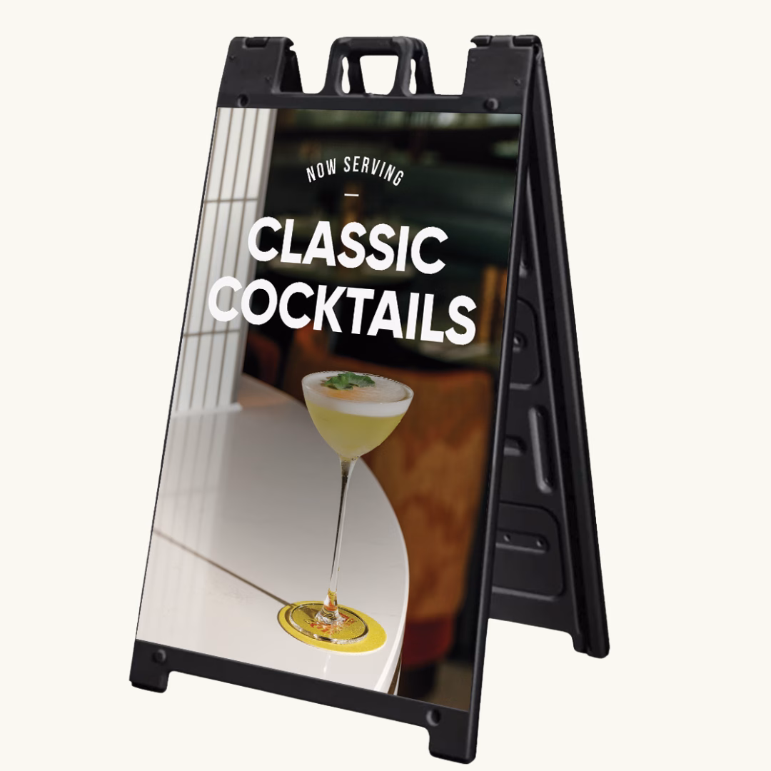 A-Frame sign in Omaha printed by Huskerprint