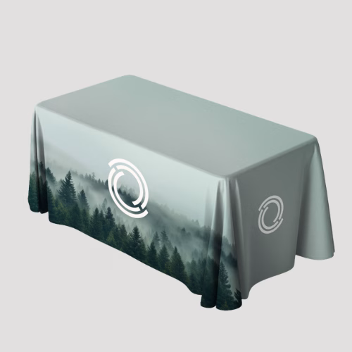 Custom logo table cloth for expos